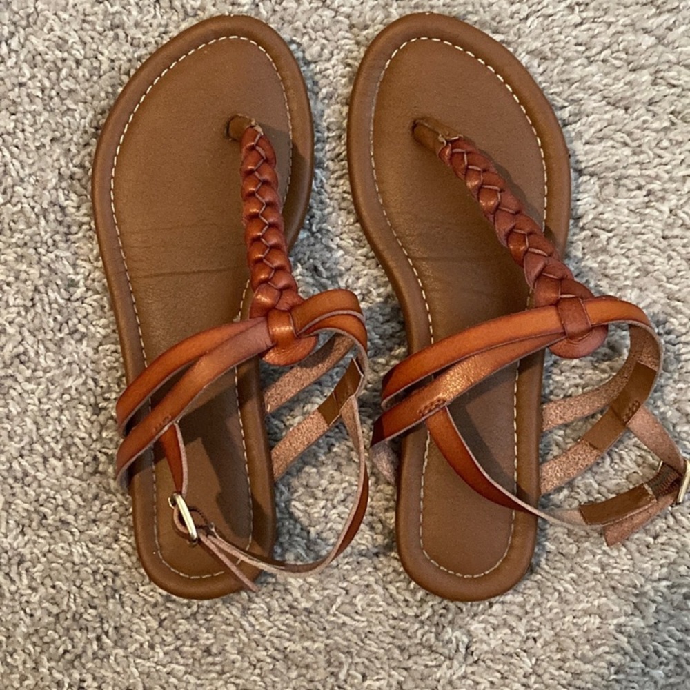 Madewell Brown Leather Sandals